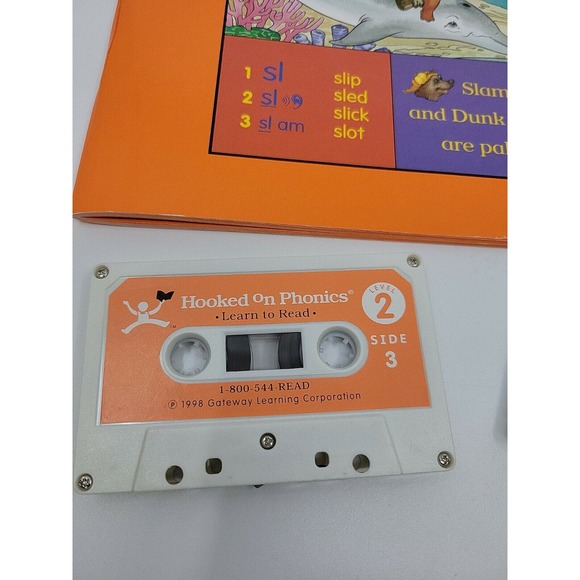 Hooked on Phonics 1998 Learn to Read Kits Level 2 Workbook and Cassettes Only - Picture 2 of 5